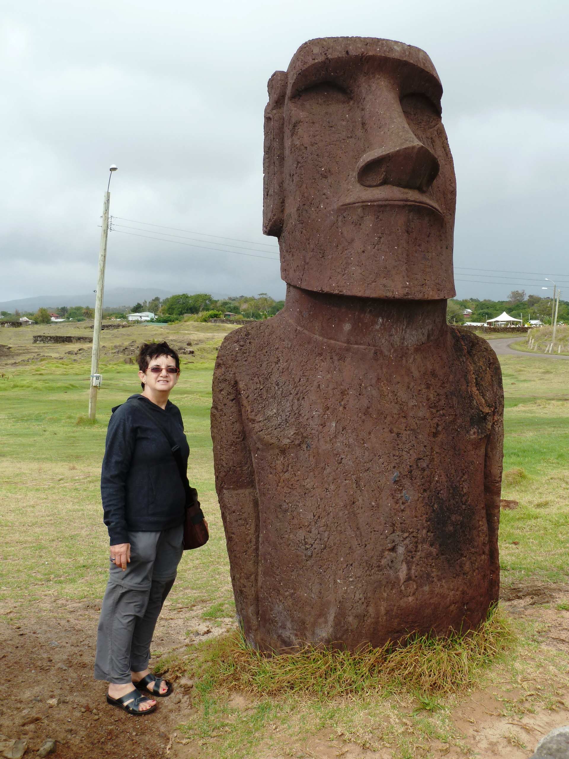 Jenny Abraham at Easter Island