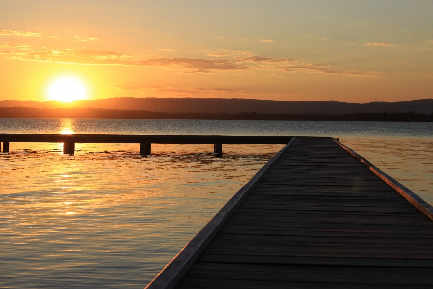 Lake Macquarie at sunset