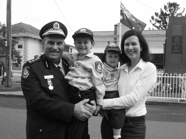 Lynch Family in black and white