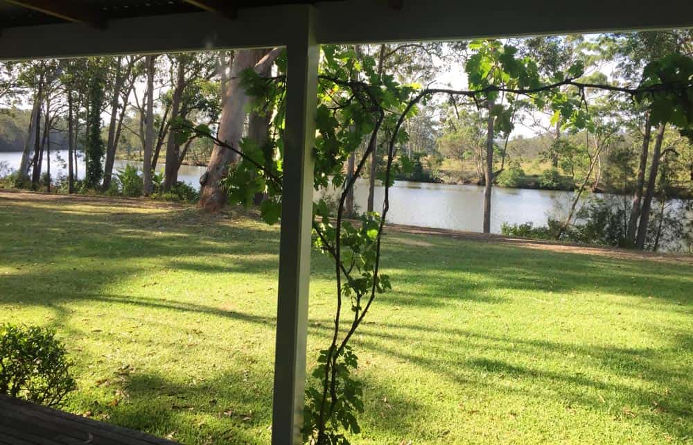 View of the river from Eamonn and Moira McCabe’s house on their investment property.