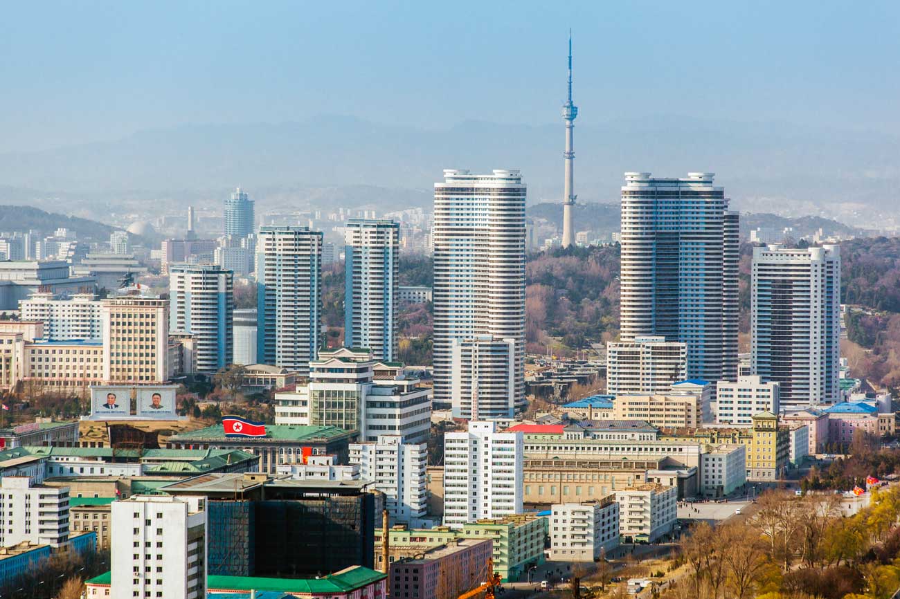 Pyongyang city skyline, North Korea