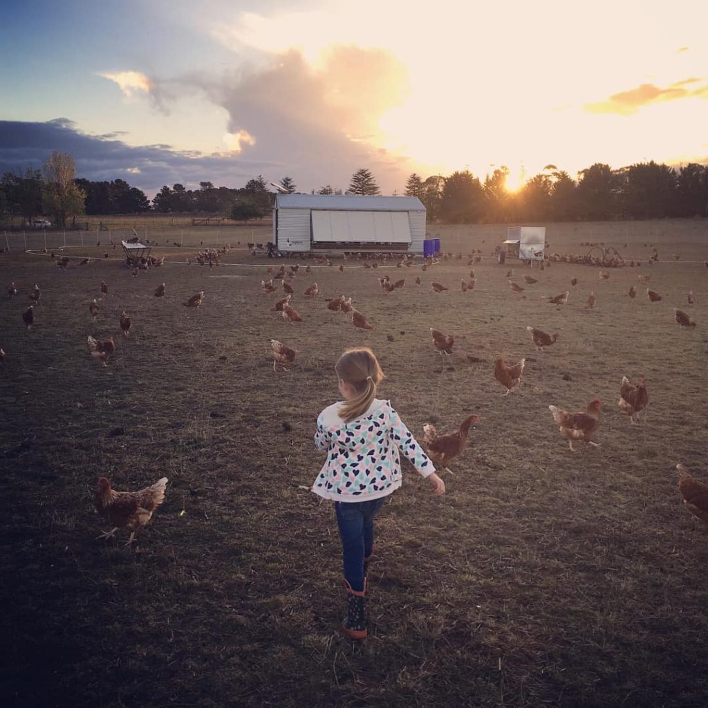 neary's daughter enjoying the country life
